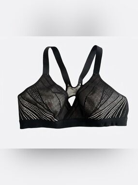Lululemon Awake to Lace Sports Bra Black Nude Size 36C
